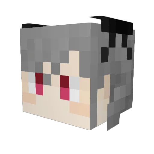 iwa1123 Minecraft avatar head, 3D render