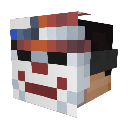 iwakaze16 Minecraft avatar head, 3D render