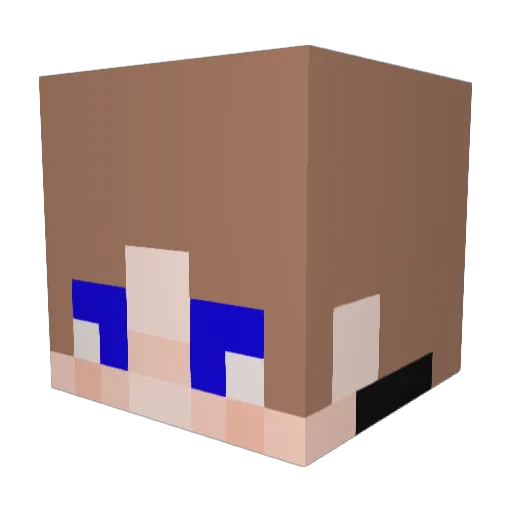 iwan_06 Minecraft avatar head, 3D render