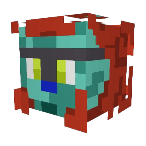 iwanw08 Minecraft avatar head, 3D render