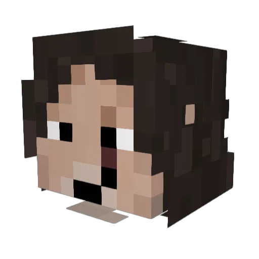 iwaru1504 Minecraft avatar head, 3D render