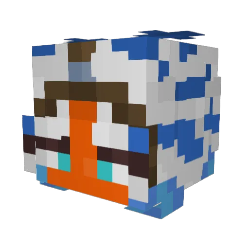 iwashumi Minecraft avatar head, 3D render