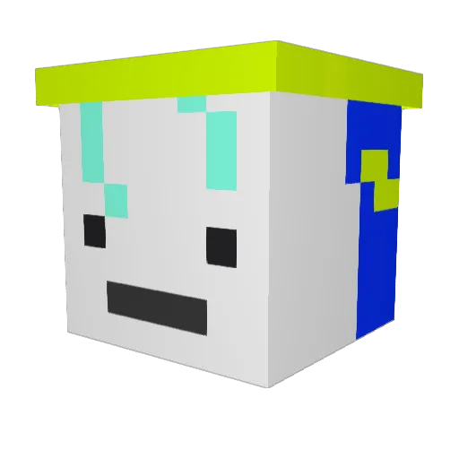 iwasi8309 Minecraft avatar head, 3D render