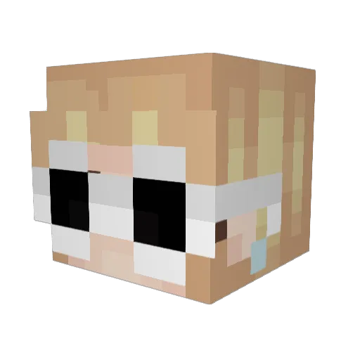 iwaterdeadplants Minecraft avatar head, 3D render