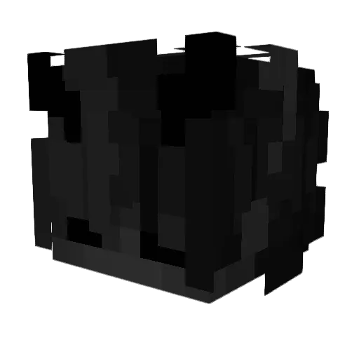 iwdie Minecraft avatar head, 3D render