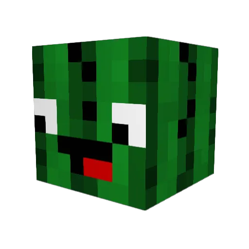 iwet0 Minecraft avatar head, 3D render