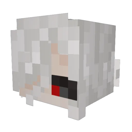 iwlfytbmm Minecraft avatar head, 3D render