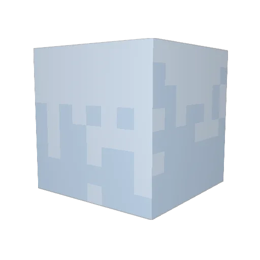 iwwie Minecraft avatar head, 3D render