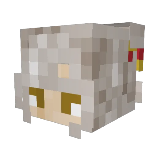 ix2121 Minecraft avatar head, 3D render