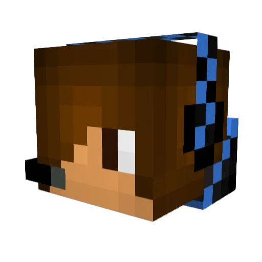 ixBigBoMB Minecraft avatar head, 3D render