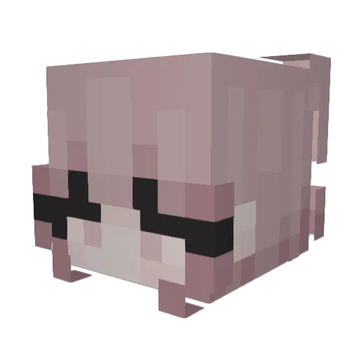 ixElie Minecraft avatar head, 3D render