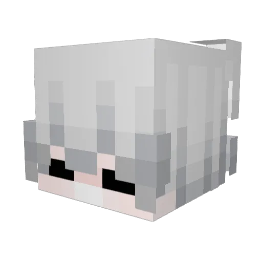 ixMkl_ Minecraft avatar head, 3D render