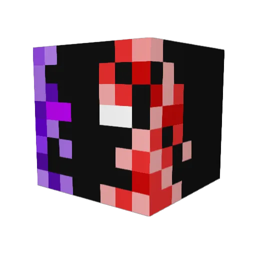 ix_wolf21 Minecraft avatar head, 3D render