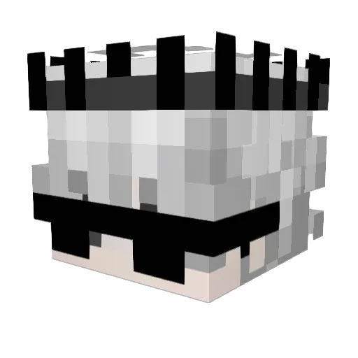ixc_TW Minecraft avatar head, 3D render