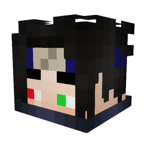 ixdedede Minecraft avatar head, 3D render