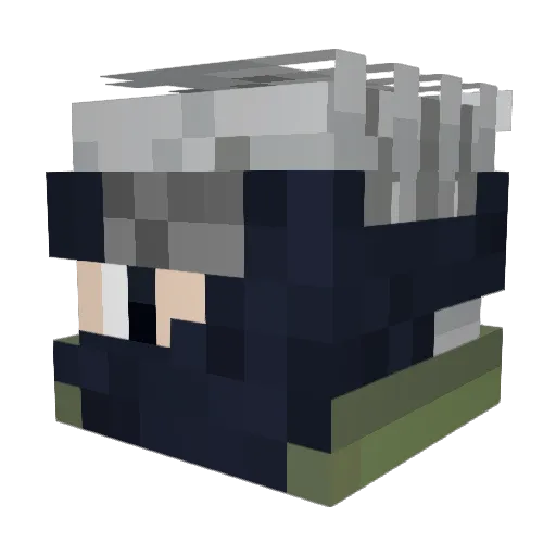 ixfinisherx Minecraft avatar head, 3D render