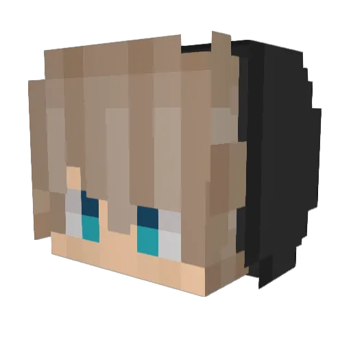 ixmar Minecraft avatar head, 3D render