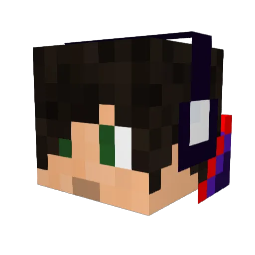 ixnfz Minecraft avatar head, 3D render
