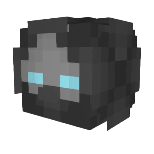 ixonian Minecraft avatar head, 3D render