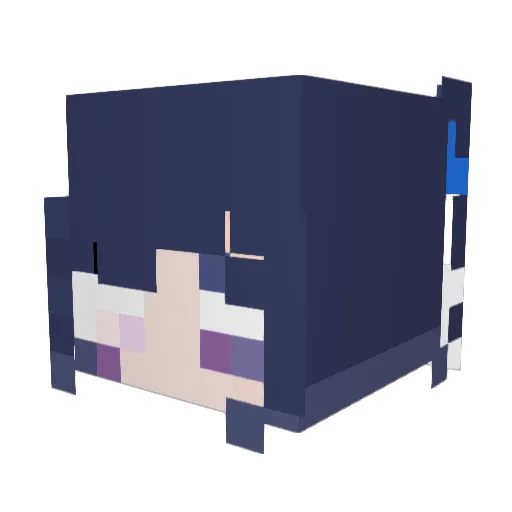 ixoxi_lynn Minecraft avatar head, 3D render