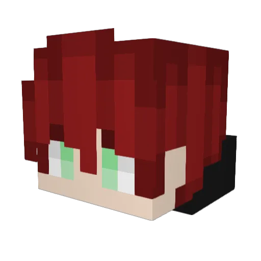 ixv10 Minecraft avatar head, 3D render