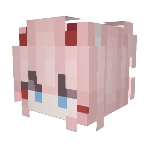 ixvc Minecraft avatar head, 3D render