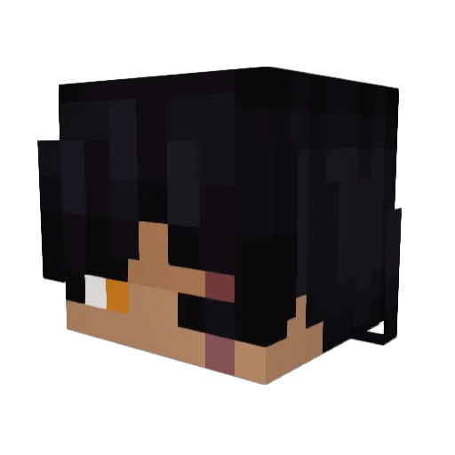 ixwaterxi Minecraft avatar head, 3D render