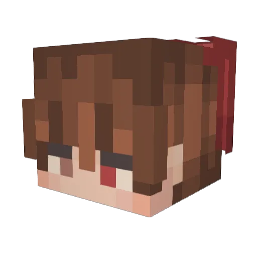 ixwd Minecraft avatar head, 3D render