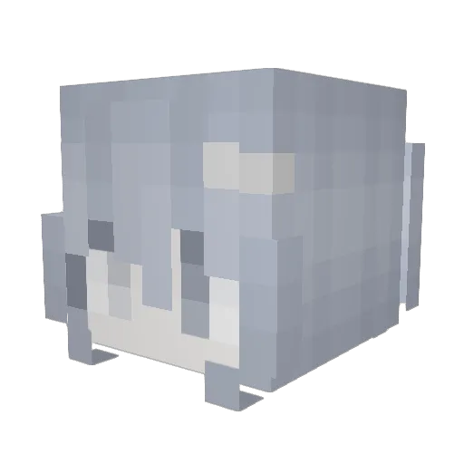 ixyt Minecraft avatar head, 3D render