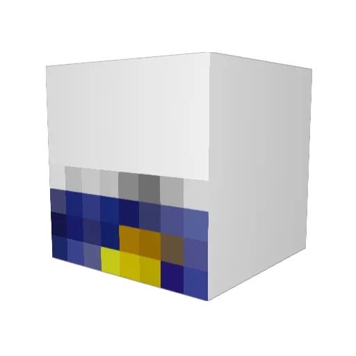 ixzilz Minecraft avatar head, 3D render
