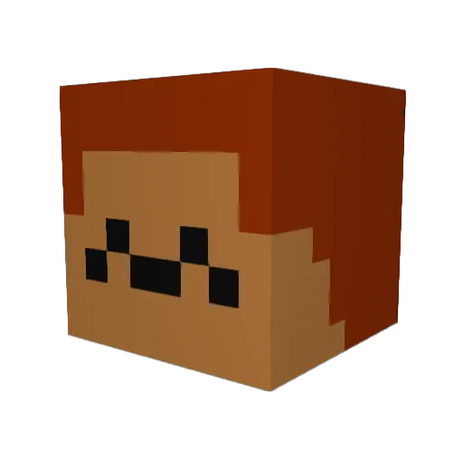iyad22 Minecraft avatar head, 3D render