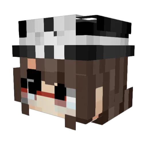 iyanez_ Minecraft avatar head, 3D render