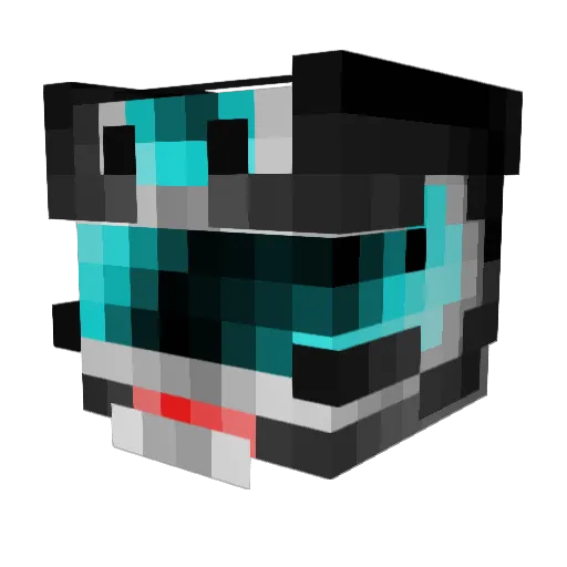 iylun1 Minecraft avatar head, 3D render
