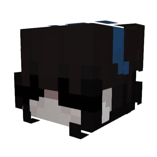 iymi Minecraft avatar head, 3D render
