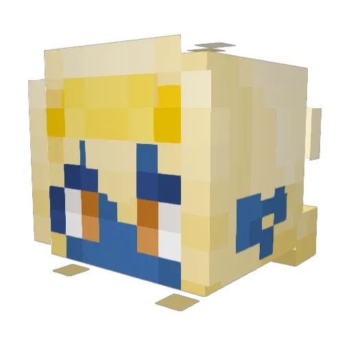 iyung_npc Minecraft avatar head, 3D render