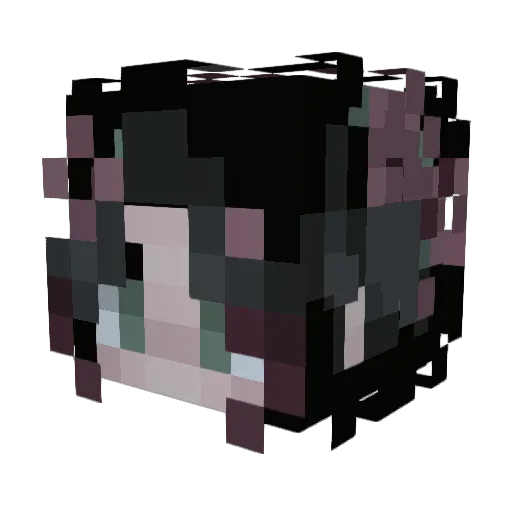 iyzie_ Minecraft avatar head, 3D render