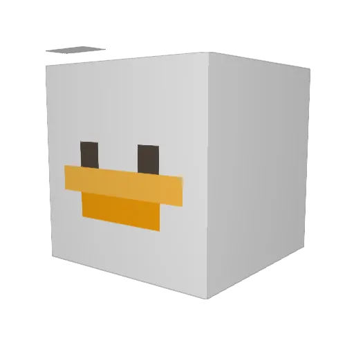 iz684 Minecraft avatar head, 3D render