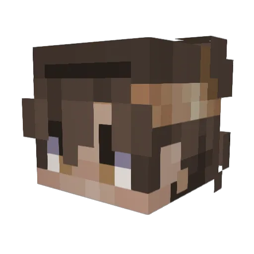 izac65 Minecraft avatar head, 3D render