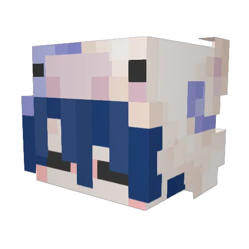 izaku17 Minecraft avatar head, 3D render