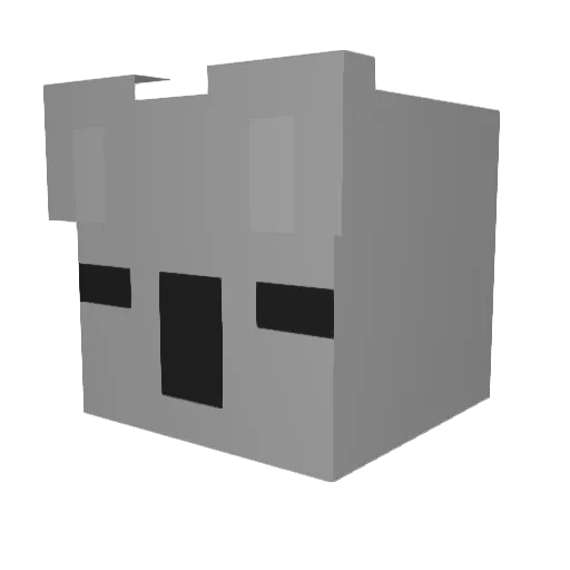 izana244 Minecraft avatar head, 3D render