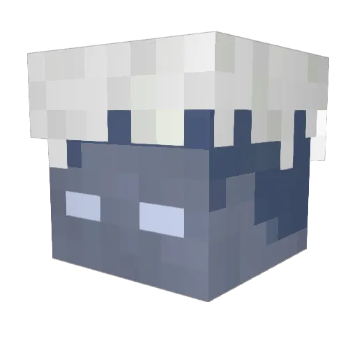 ize_ Minecraft avatar head, 3D render