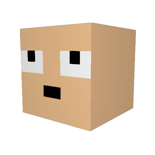izealUA Minecraft avatar head, 3D render