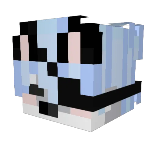izenkito Minecraft avatar head, 3D render