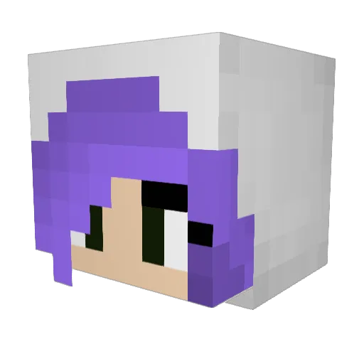 izibunigames Minecraft avatar head, 3D render