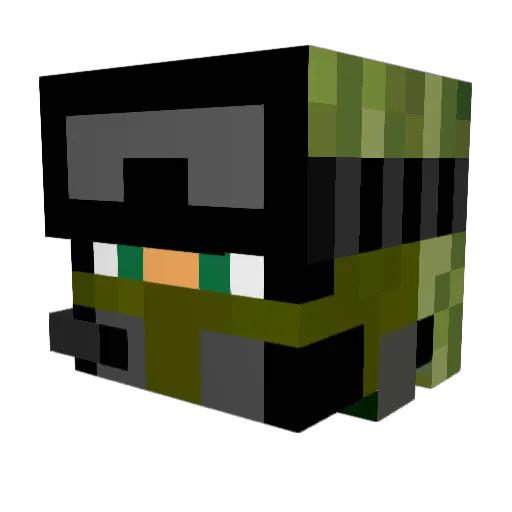 izicko Minecraft avatar head, 3D render