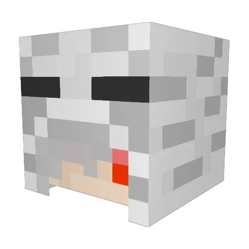 izmln Minecraft avatar head, 3D render