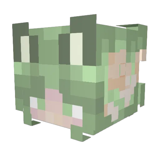 iznaroth Minecraft avatar head, 3D render