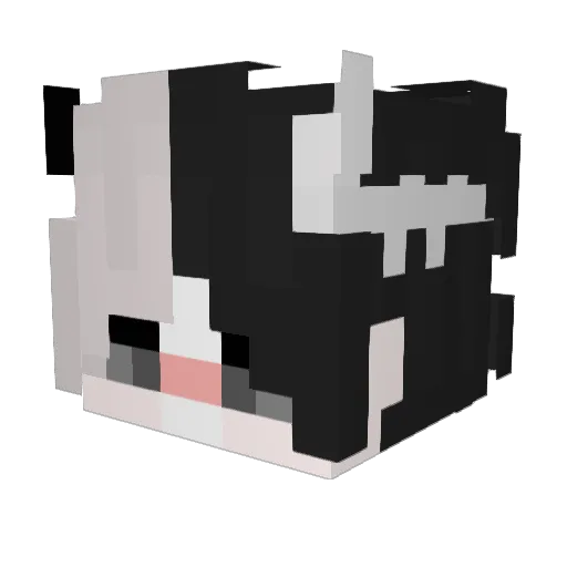 izneww Minecraft avatar head, 3D render
