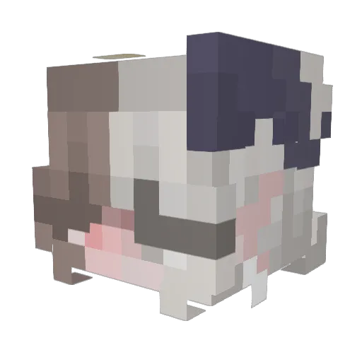 izodope Minecraft avatar head, 3D render