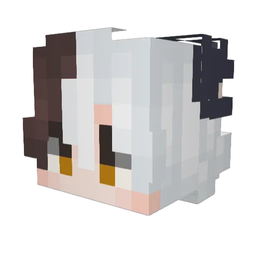 izoldq Minecraft avatar head, 3D render